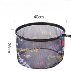 알루미늄 합금 접이식 낚시 그물 고리 녹 방지 부식 어망 링 트랩 야외 도구 장비 액세서리, 01 Round 40cm