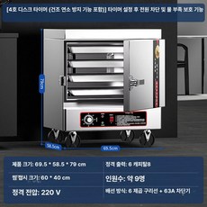 에스앤씨 업소용솥밥기계 밥솥 압력 전기 단체급식용, 4단 타이머 건조 방지 타이머 전원 수위 보호, 기본 색상