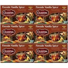 허브티 파이어사이드 바닐라 스파이스 티백, 6개, 20개입