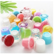 【MIT 台灣製造】迷你卡哇伊史萊姆組 (一組三入) 水晶泥/透泰/起泡膠 多款混搭 史萊姆玩具, 1個, 6顆一組 隨機出貨