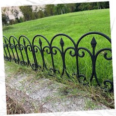 정원 울타리 철제 장식 펜스 화단 경계 테두리 클래식 곡선 디자인 야외 조경, 미니 정원 울타리