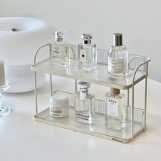 리츠센 아크릴 2단 향수보관함 화장품선반, 투명, 1개