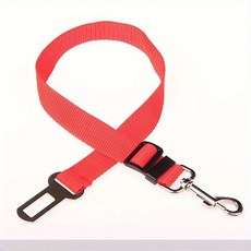 조절 강아지 자동차 벨트 여행용 애완동물 클립 내구성 나일론 중형견에 적합, 1개, 1. 빨간색