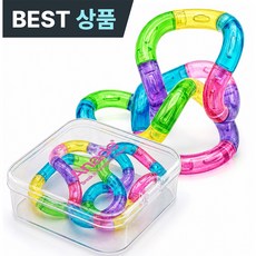 아네드 탱글 피젯 토이 스트레스 해소 집중력 향상 ADHD완화, 1개, 크레스탈 레인보우