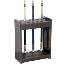 원목 큐대 받침대 프레임 당구장 홀더 거치대 원목 캐비닛 12홀 와인레드 도장 마감, 고밀도 보드 벽걸이 8홀 오렌지옐로우