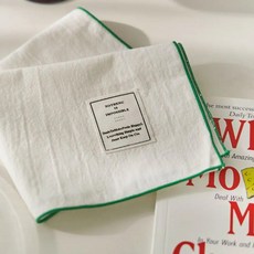 서빙 테이블 장식 단색 플레이스매트 면 천 냅킨 빈티지 와인 컵 웨딩, 1개, 1개, 1. green