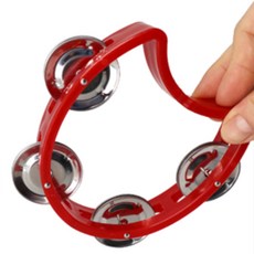 행복택배 탬버린 초등준비물, 레드