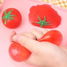 토마토 말랑이 장난감 모찌 스퀴시 주물럭 놀이, 1개