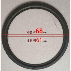 받침대 화덕 다용도 드럼통 주물 바베큐 그리들 불판, 1개, 68cm 내경 61cm 링 1개, 1cm