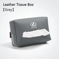 렉서스 LS LC RZ IS350 ES300 GS350 CT200h GX460 LX570 RX500h NX30 액세서리 자동차 티슈 정리함 가방 종, 1pcs grey