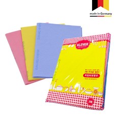 독일 직수입 비스코스 100% 업소용 두배로 두꺼운 부직포 행주 3P (옐로우+핑크+바이올렛), 3개