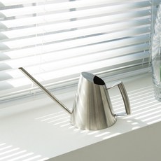화분 물조리개 식물 물뿌리개 미니 다육이 스텐 물조루 900ml, 실버, 1개