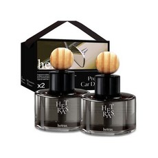 헤트라스 차량용 방향제 디퓨저 77ml 플라워파크(플라워샵) 선물세트 자동차 고급 차량 명품 2개입 - 1개, 북스토어향