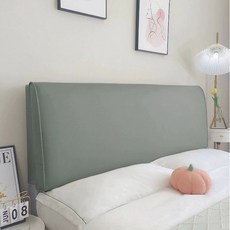침대 헤드쿠션 탈부착 라탄 엠보싱 침대헤드보드 등쿠션, 테크패브릭아딩그린