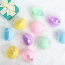 뮤즈 파스텔 컬러 원형 뽑기캡슐 소 6cm 10개 / 5컬러x2P 경품 뽑기볼, 1세트