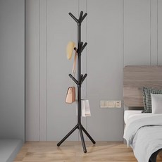 파보라보 조립식 트리 스탠드 옷걸이 3발 160 x 50 cm, 블랙
