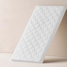 兒童4D護脊床墊，人體工學設計，透氣舒適，無甲醛，可拆洗，加厚支撐, 白色, 1個