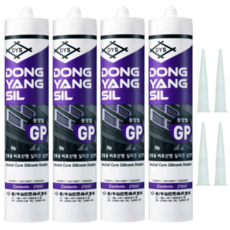 동양씰 다용도 무초산 실리콘 백색, 4개