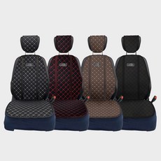 포터2 봉고3 퀼팅시트 커버 운전석, 1개, 블랙레드