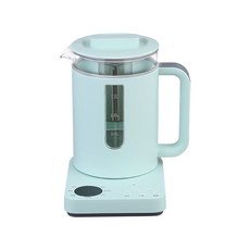 多功能玻璃養生壺煮茶器燒水保溫小家電, 淺綠色色美規110V款單壺 底座 濾網