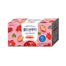담터 콜드브루티 복숭아&패션후르츠 / 딸기히비스커스 / 샤인머스캣 그린티 / 리치 캐모마일 20티백, 20개입, 1개