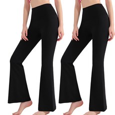 베르슈어 하이웨스트 통 밴딩 부츠컷 레깅스 2장 세트