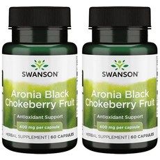 Swanson 斯旺森 野櫻莓膠囊 400mg, 60顆, 2罐