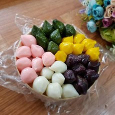 우리쌀 전통 수제 오색 송편 440g 3팩 설 추석 명절 깨송편, 3박스, 오색송편