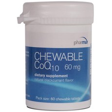 Pharmax 輔酶Q10保健錠 60mg 黑加侖口味, 60顆, 1罐