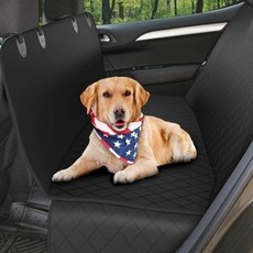 汽車後排寵物墊 車載防水墊 寵物車用坐墊 – 寵物汽車坐墊, 1個, 加厚防滑黑邊款（送安全帶）