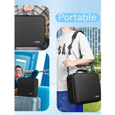 DJI 매빅 4 프로 콤보용 여행용 하드 케이스 휴대용 보관 가방 액세서리 풀세트 수납 가능 크로스바디, 01 black