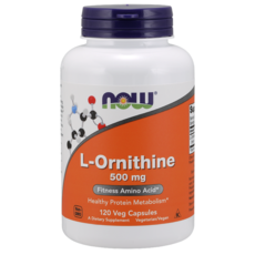 NOW Foods NOW Foods L-鳥氨酸膠囊 500mg, 1瓶, 120顆