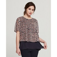 올리비아로렌 호피 프린트 티셔츠 VOCASVM5316