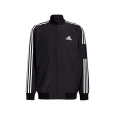 아디다스 에센셜스 우븐 3 스트라이프 재킷