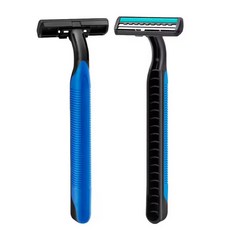 一次性刮鬍刀 雙層刀片 方便攜帶, 黑色, 50個