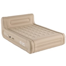 코지모해 캠핑 에어매트 에어 침대 자충 매트리스 더블 프로, 베이지