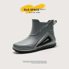 OLA-SPACE 兒童韓版厚底防滑雨鞋