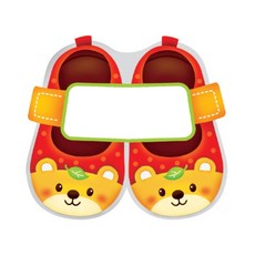 스티커 이름표10개 신발2곰 N-231, 1개