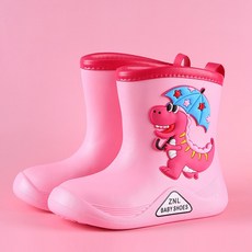ZNL BABY SHOES 兒童卡通雨鞋 軟彈防滑耐磨 恐龍造型寶寶雨靴
