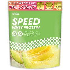 웰니 Wellni SPEED 유청 단백질 1kg 비타민 11종 배합 국내 제조 관리 영양사 감수 안티 도핑 검사 whey protein powder 멜론, 1g, 1개