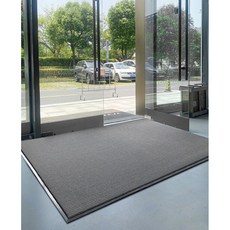 吸水地墊 商用入户门地垫刮泥除尘地毯酒店进门垫子门口除尘吸水防滑脚垫 腳踏墊 軟墊 廚房 浴室地墊 防滑墊, 1個, 紅色 刮泥除塵 厚實防滑,60*150CM(尺寸含四面包邊)