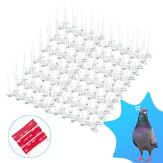 국내제작 에어컨 실외기 비둘기 퇴치 버드 스파이크, 버드스코 테이프형 14개 세트, 1개