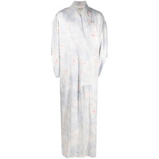 안젤로 빈티지 컬트 중고 1980's 플로럴 자카드 가운