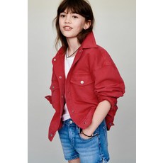 자라 ZARA 플레인 서지 재킷 - 레드 971105