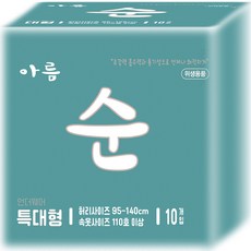 국내제조 성인용기저귀 요실금 남여공용 팬티형 성인기저귀, 특대형, 1개, 10개입