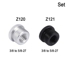마이크 인치 변환 1/4 27 3/8 알루미늄 카메라 라이트 합금 플래시 어댑터 5/8 스탠드 나사, 09 Z120  Z121, Z120 Z121