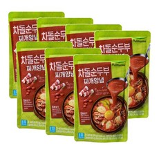 풀무원 차돌 순두부찌개 양념, 7개, 140g