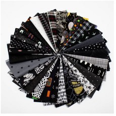 수입 퀼트 조각원단 패키지 블랙 30종, 1개