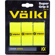 테니스 소모품 라켓 손잡이 땀 흡수 그립 볼클 슈퍼 II 코튼 오버 고성능, Neon Yellow, 3 Pack, 1개