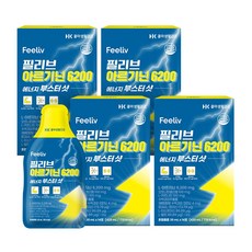 필리브 에너지 부스터샷 아르기닌 초고함량 6000mg, 14회분, 4박스